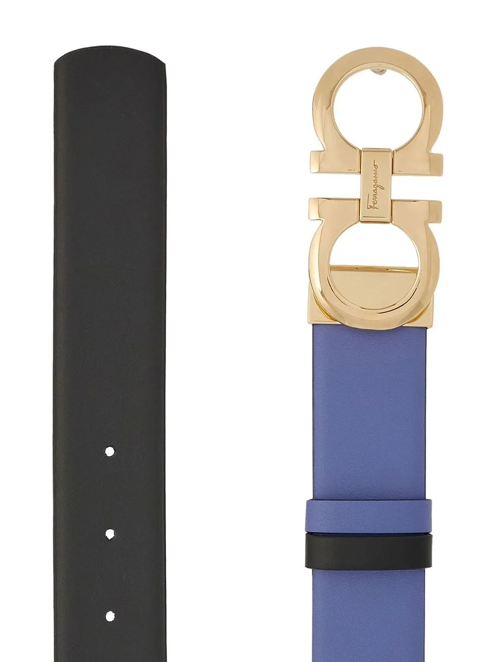 Ferragamo Gancini riem - Zwart