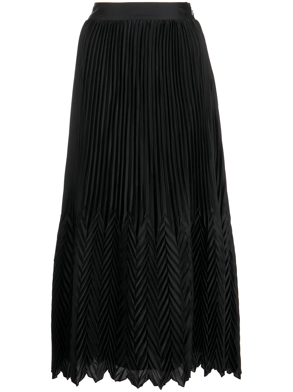 

Jonathan Simkhai Marta pleated midi skirt - Black