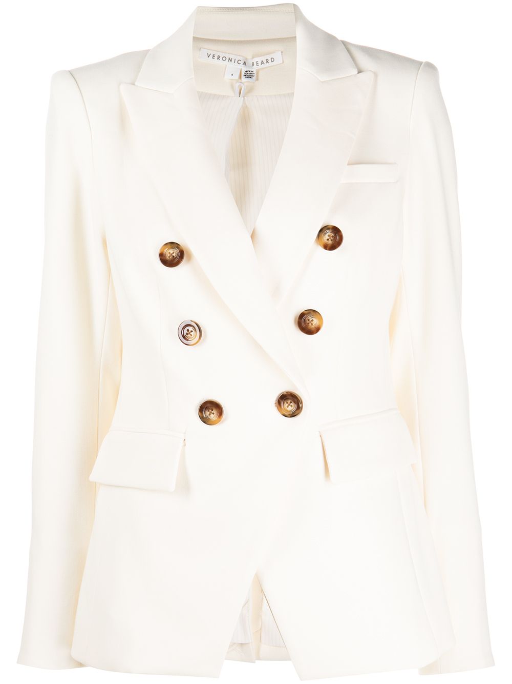 

Veronica Beard Miller Dickey double-breasted blazer - Neutrals