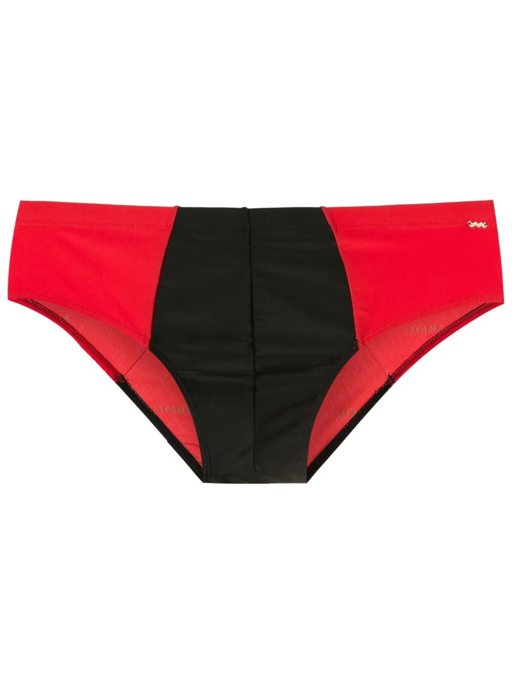 Amir Slama Two-tone Swim Trunks In Red