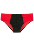 Amir Slama two-tone swim trunks - Red
