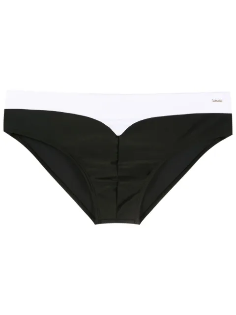 Amir Slama two-tone slip-on swim trunks 