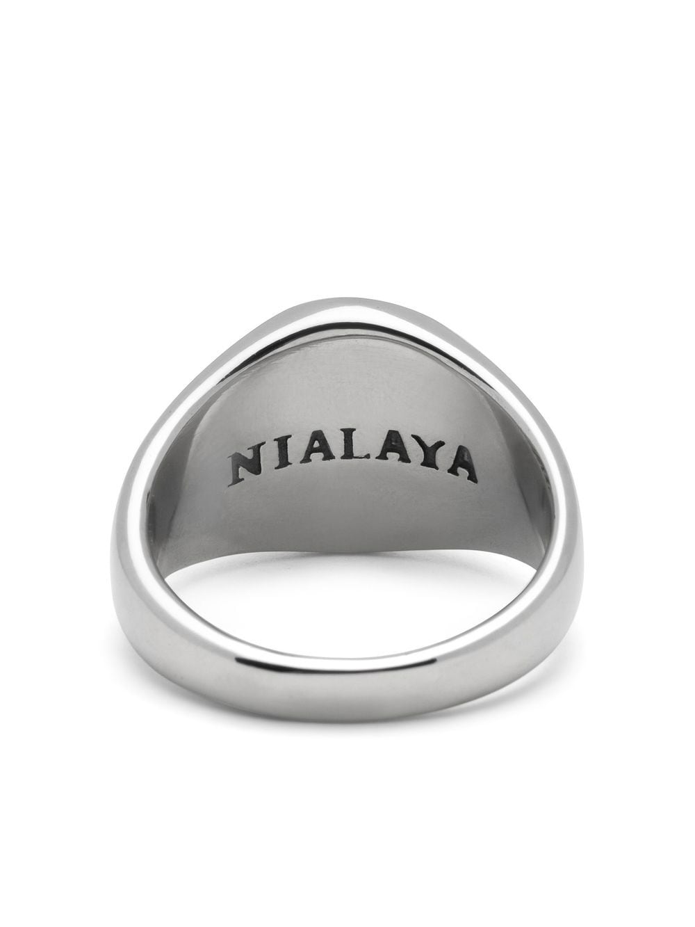 Nialaya Jewelry Zegelring - Zilver