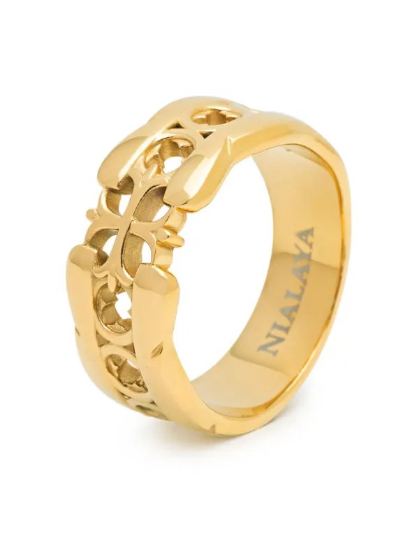 Nialaya Jewelry クロス リング | ゴールドトーン | FARFETCH JP