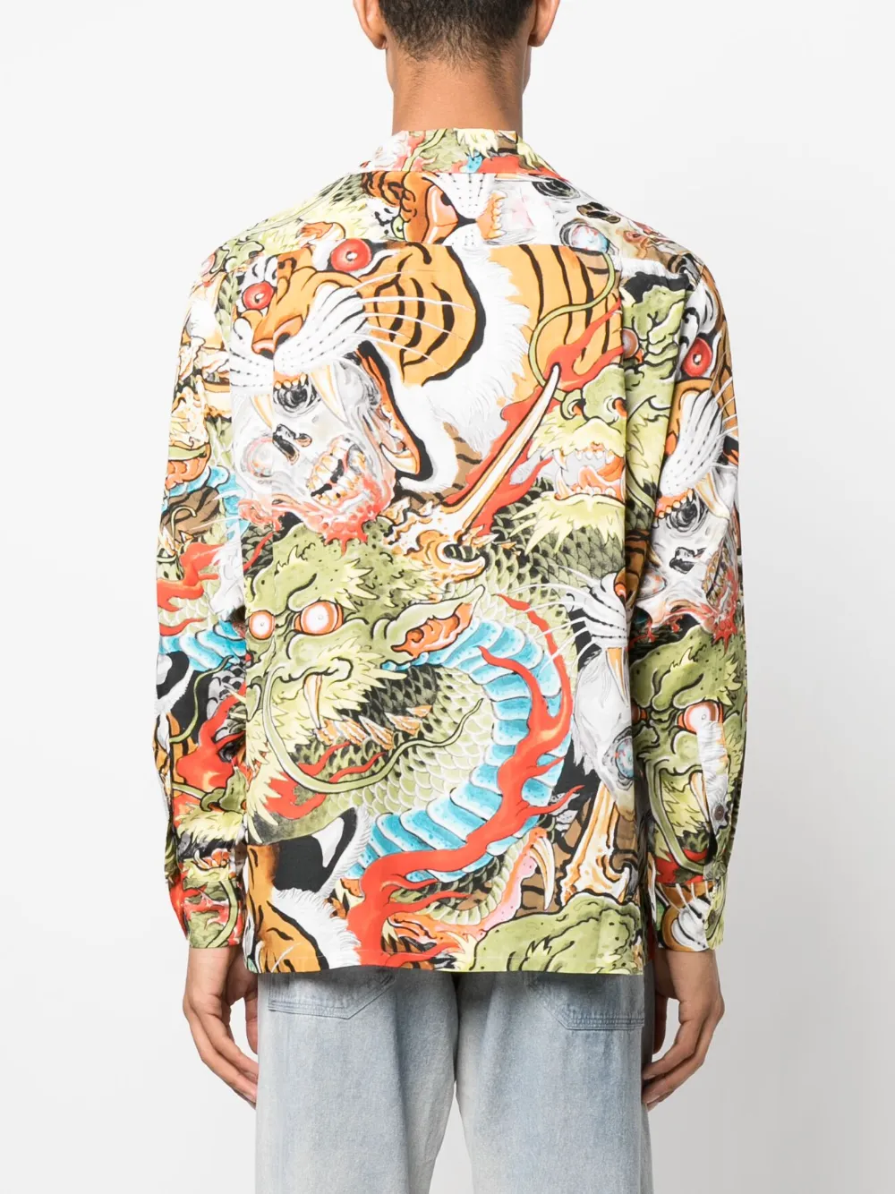 Wacko Maria Tim Lehi Hawaiian Shirt In Green