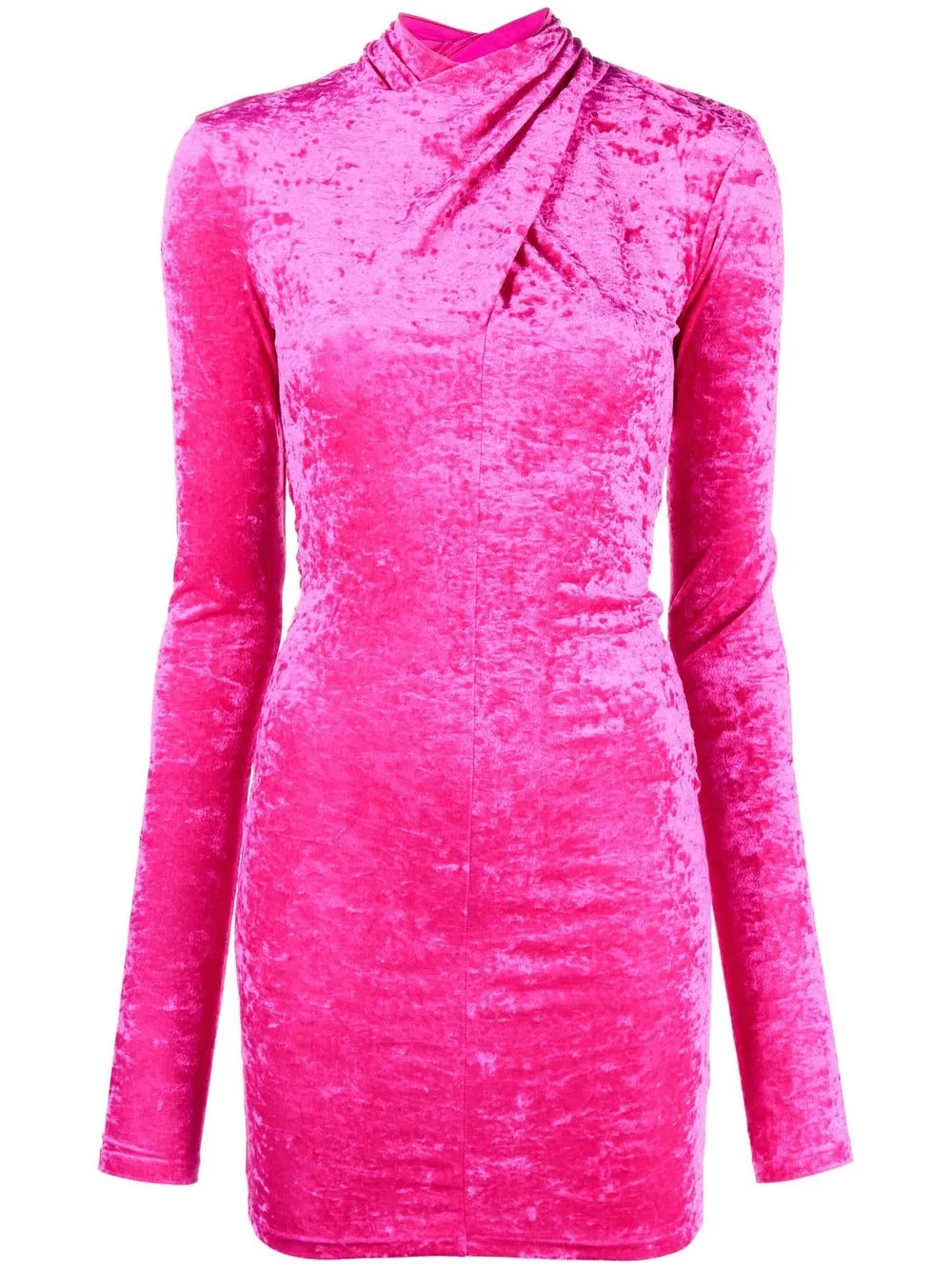 

THE ANDAMANE Kiki velvet mini dress - Pink