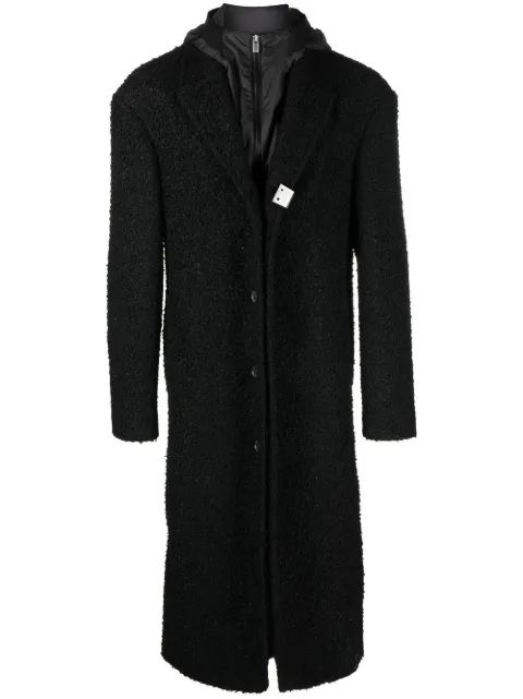 1017 ALYX 9SM bouclé layered single-breasted coat