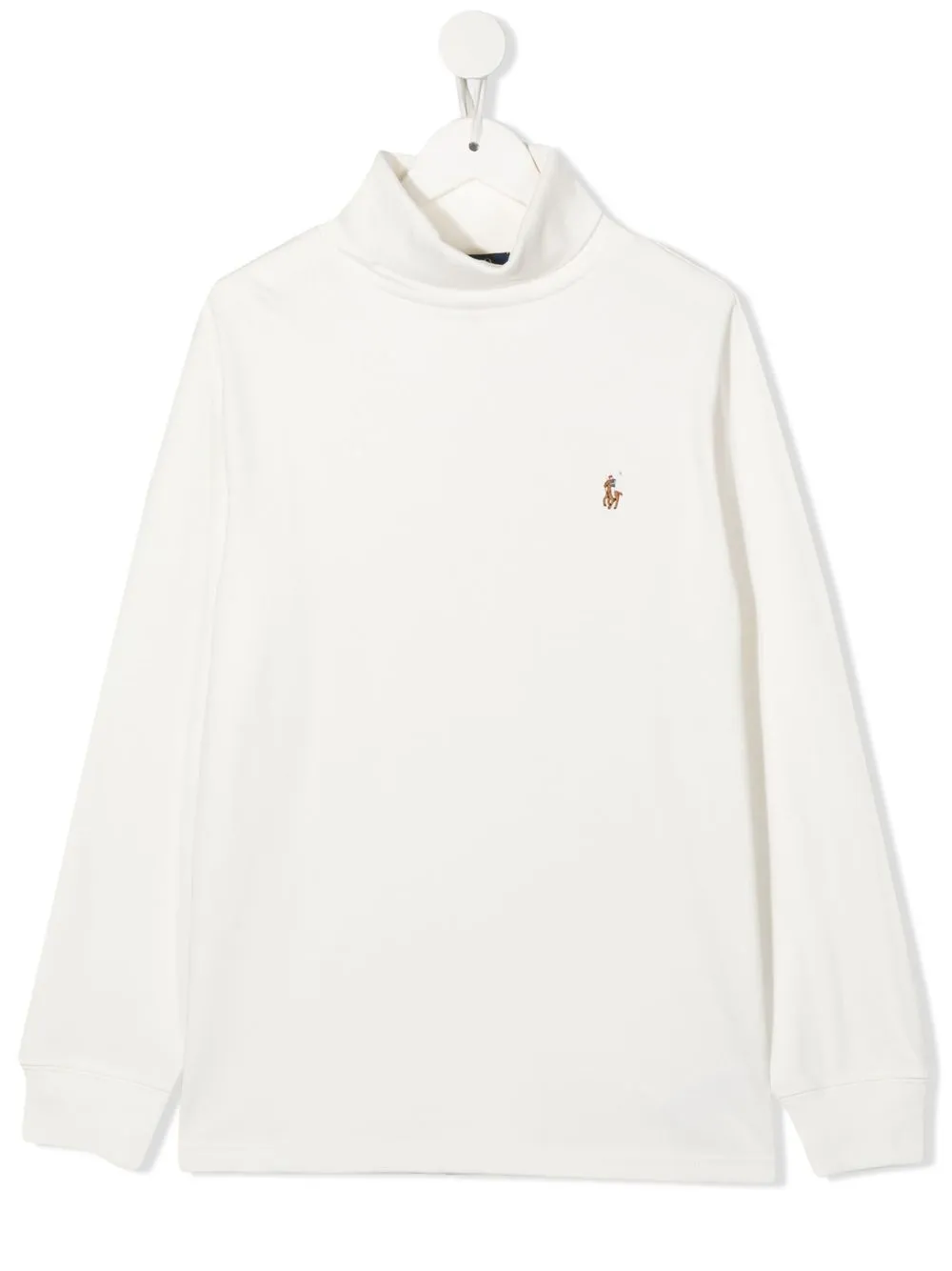 

Ralph Lauren Kids sudadera con logo bordado - Blanco