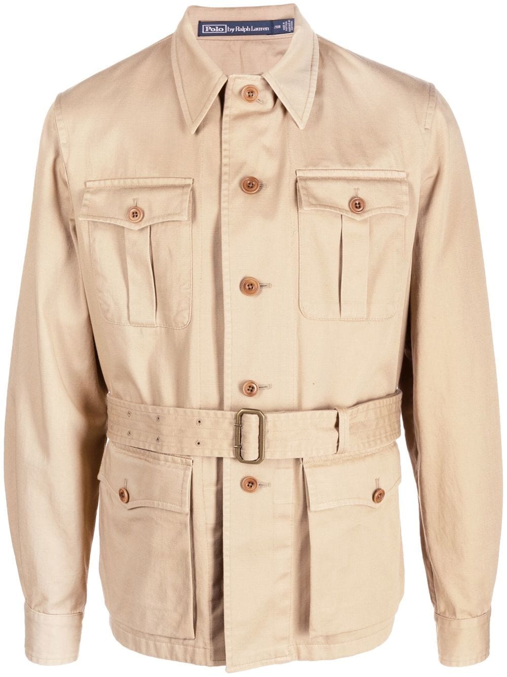 Ralph Lauren Multi-pocket Belted Paratrooper Jacket In Desert Khaki | ModeSens