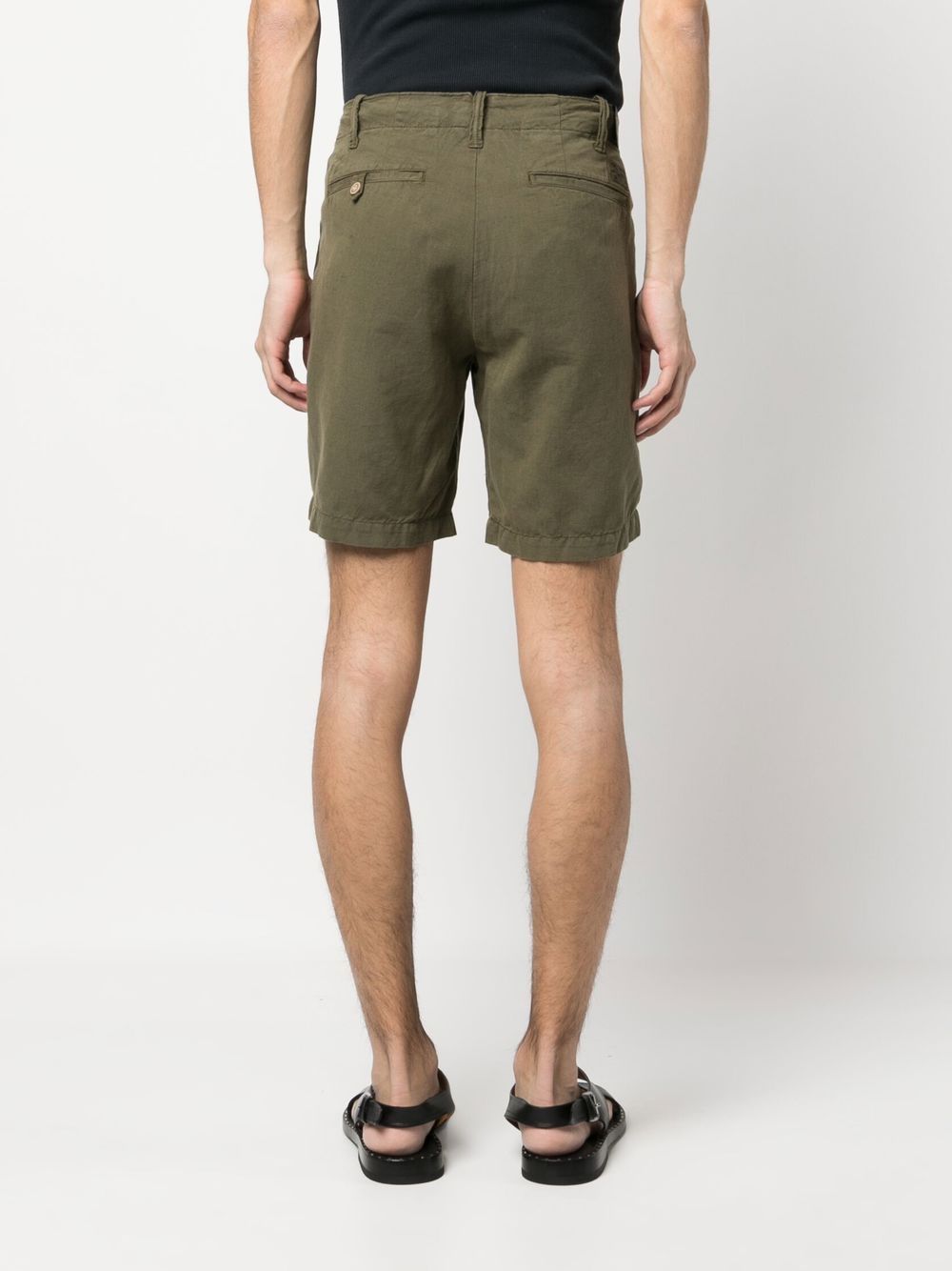 Shop Polo Ralph Lauren Zip Fastening Bermuda Shorts In 绿色