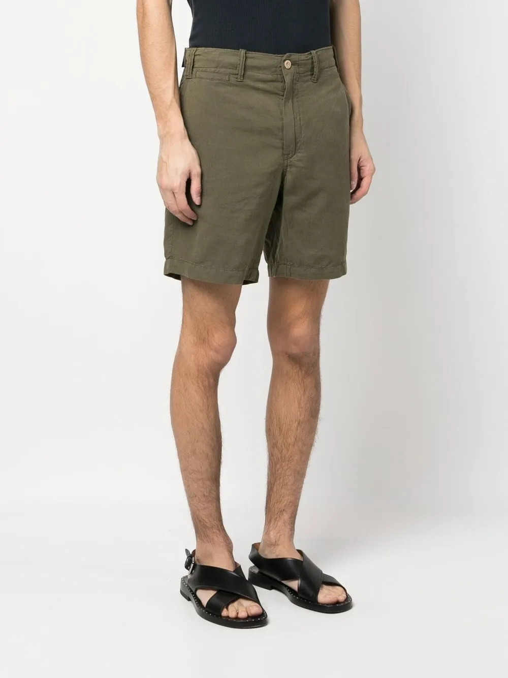 Polo Ralph Lauren Men's Big Fit Cotton Bermuda Shorts Green