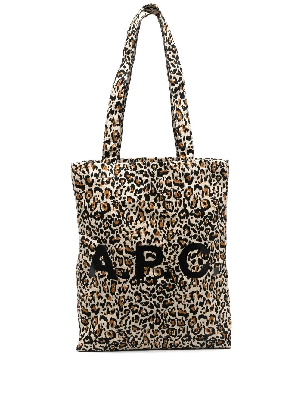 

A.P.C. Lou leopard-print tote bag - Neutrals