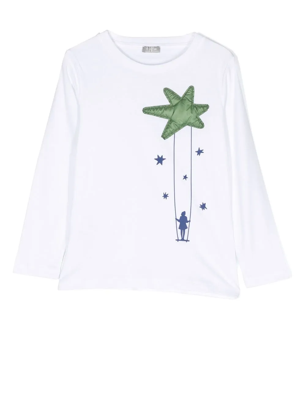 

Il Gufo playera manga larga con apliques de estrella - Blanco