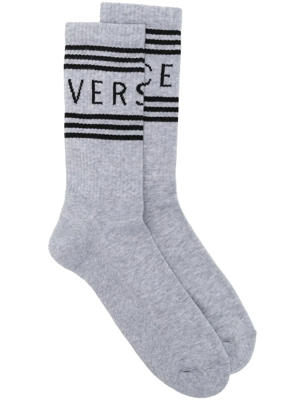 

Versace calcetines con logo estilo años 90 - Gris