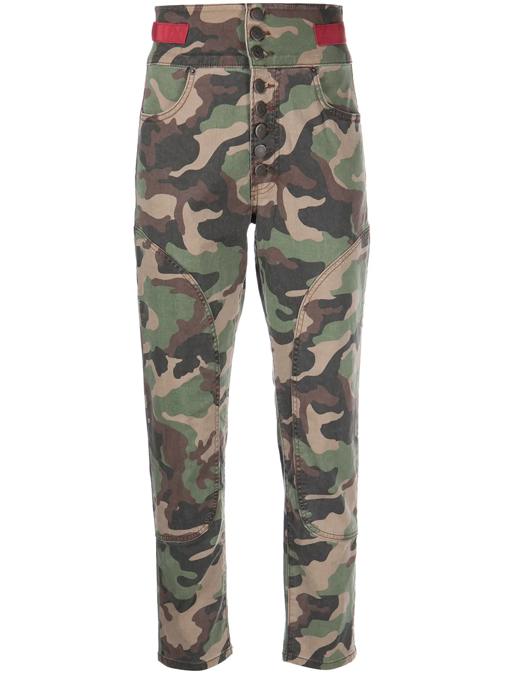 

Veronica Beard Kane seam-detail trousers - Green