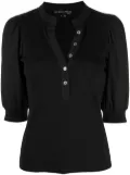 Veronica Beard Coralee button-up top - Black