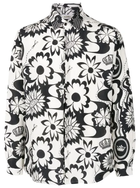 Amir Slama graphic-print long-sleeve shirt
