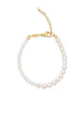 Nialaya Jewelry Beaded Dyad Pearl Bracelet - White