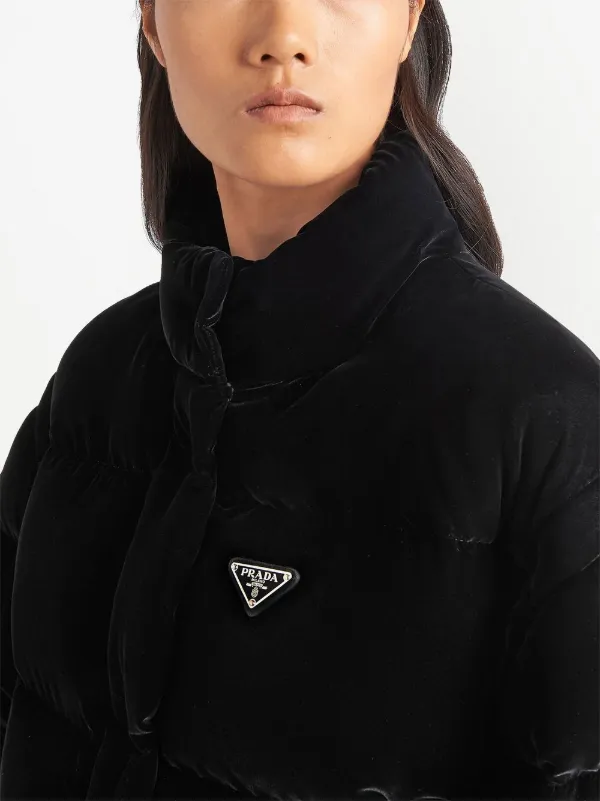 Prada detachable-sleeve Cropped Puffer Jacket - Farfetch