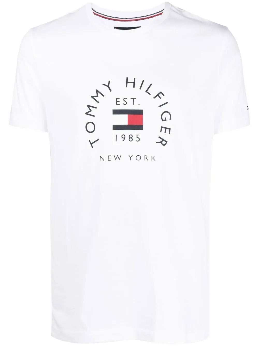 

Tommy Hilfiger playera con logo estampado - Blanco