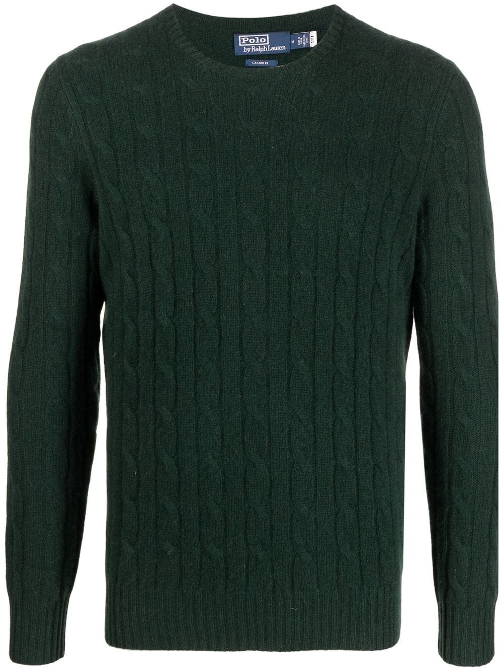 Shop Polo Ralph Lauren Cable-knit Cashmere Jumper In Grün