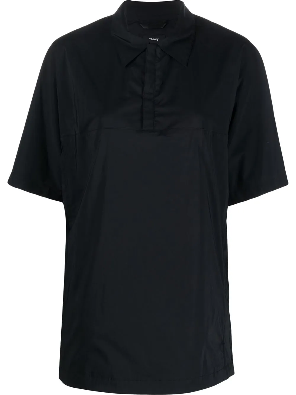 

Theory camisa con solapa con botones - Negro