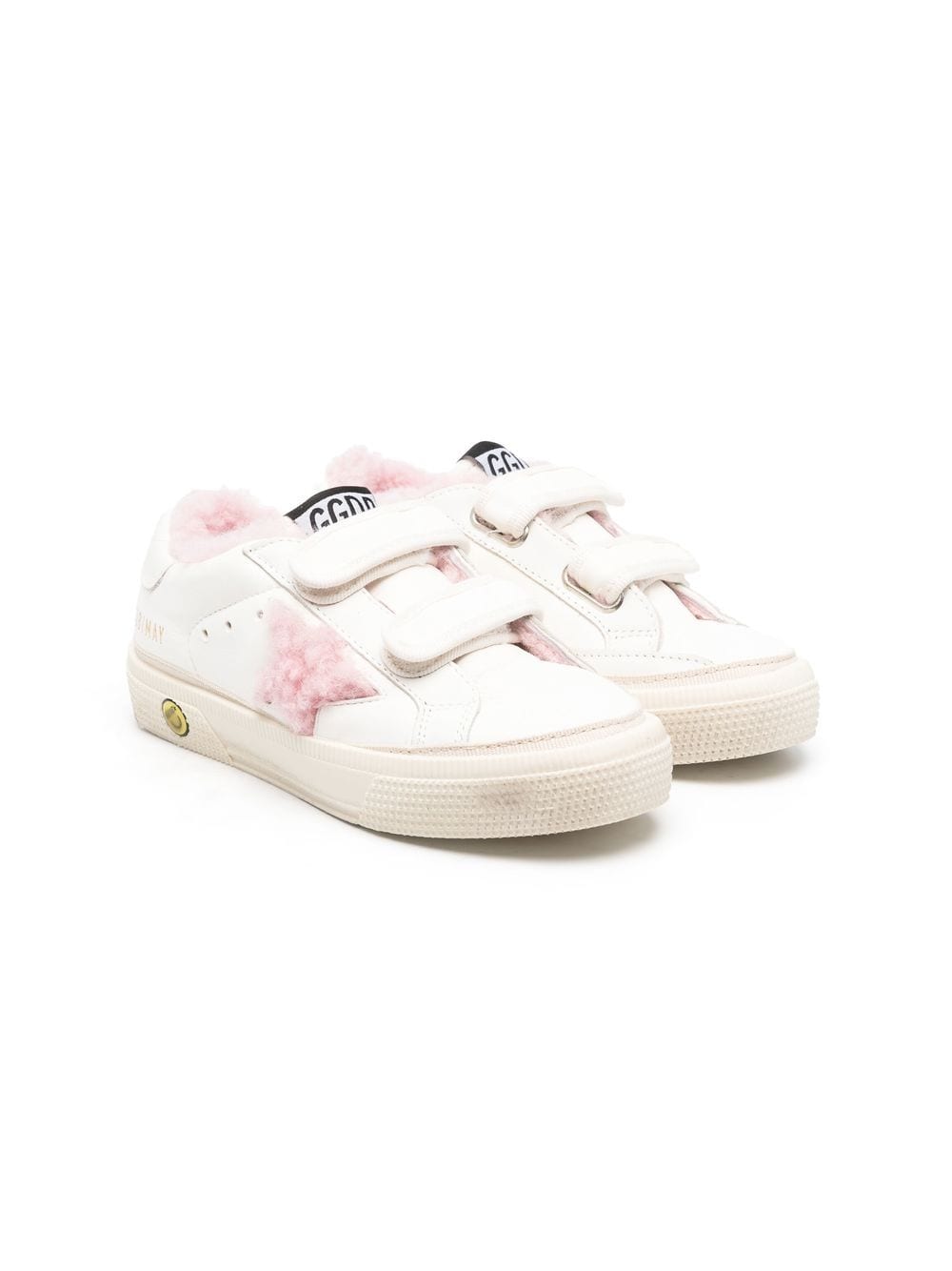 Golden Goose Kids' One Star-logo Low-top Sneakers In White