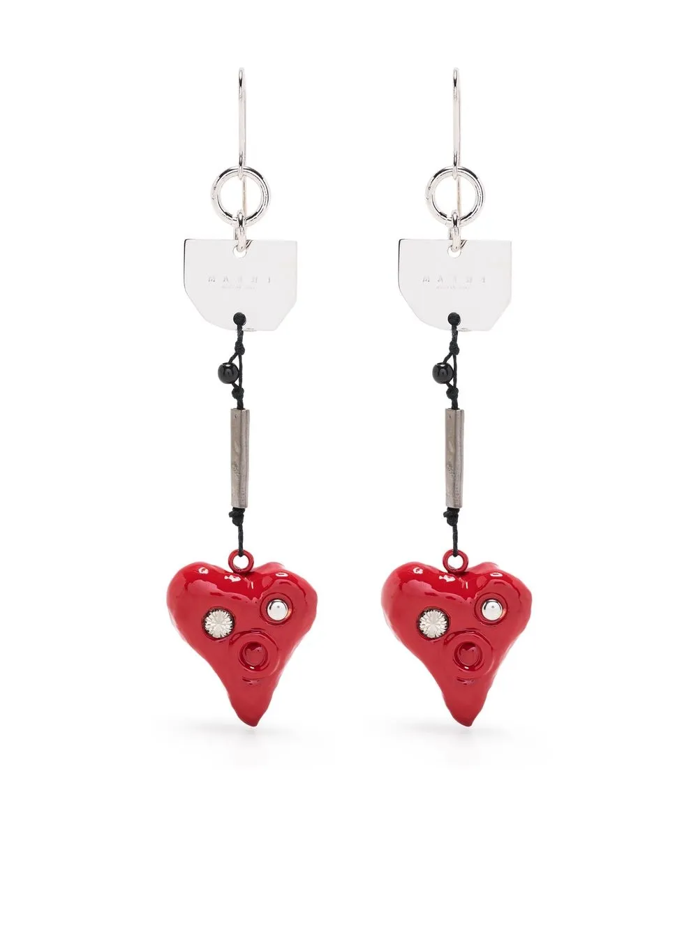 

Marni heart-detail earrings - Red