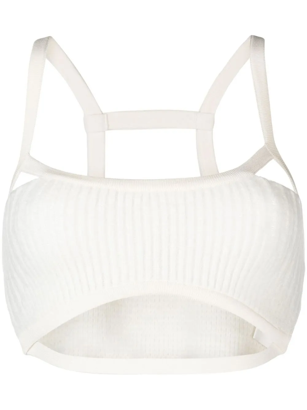 

Jacquemus vestido sin mangas con cuello redondo - Blanco