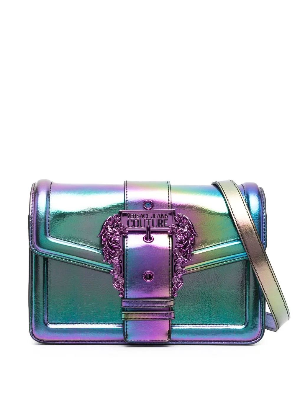 

Versace Jeans Couture bolsa de hombro con logo grabado - 337 ULTRAVIOLET