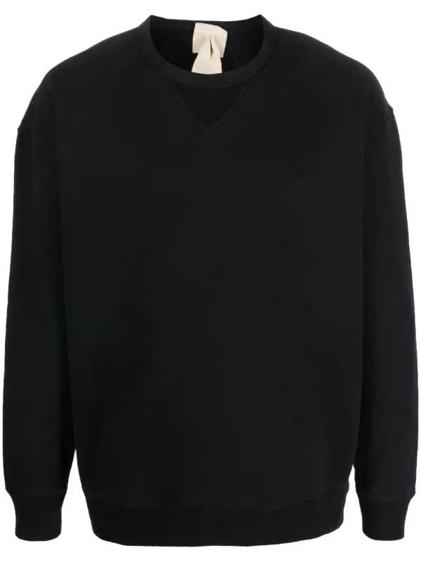 Ten C Felpa Girocollo Con Applicazione | Nero | FARFETCH IT