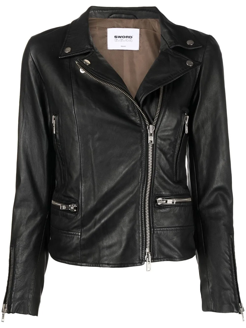 

S.W.O.R.D 6.6.44 chamarra biker con cierre - Negro