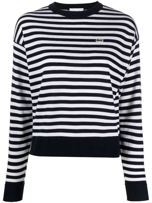 Lacoste Striped Wool Jumper - Farfetch