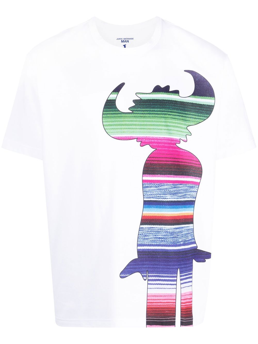 

Junya Watanabe MAN playera con estampado gráfico - Blanco