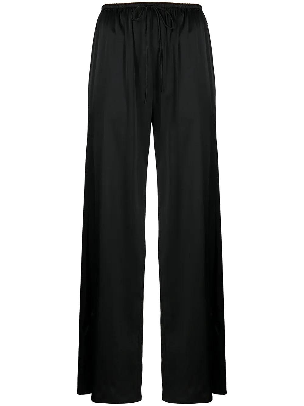 

FRAME flared silk trousers - Black