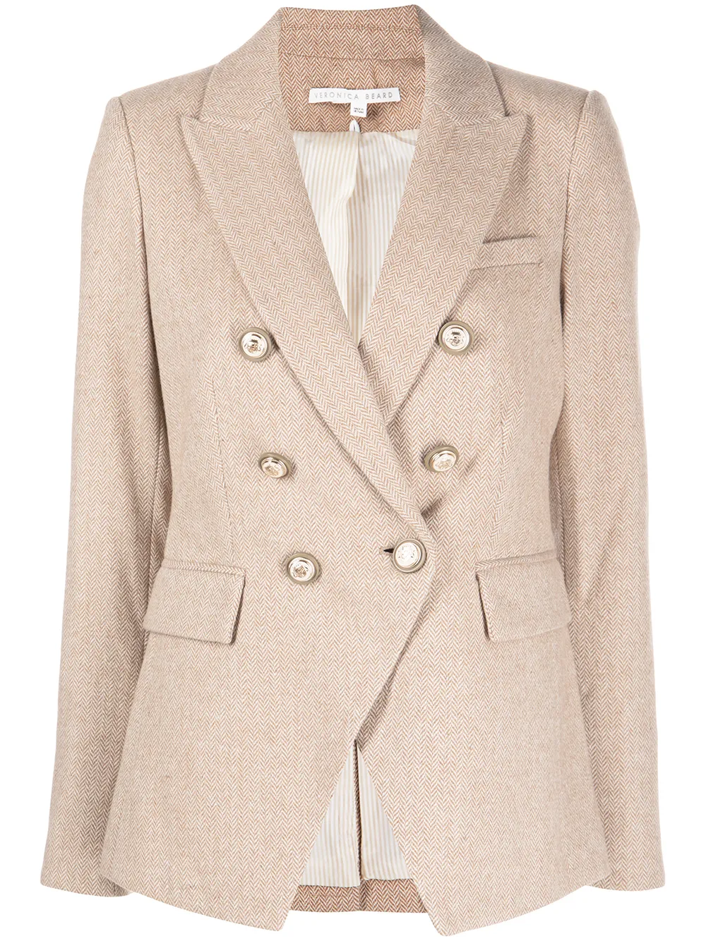 

Veronica Beard Miller Dickey asymmetric blazer - Neutrals