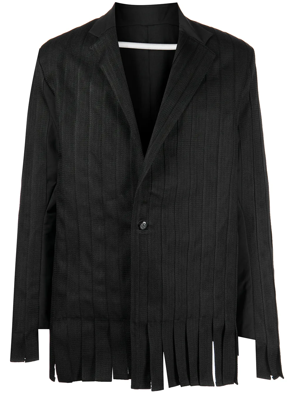 

Tokyo James strap-detail single-breasted suit jacket - Black