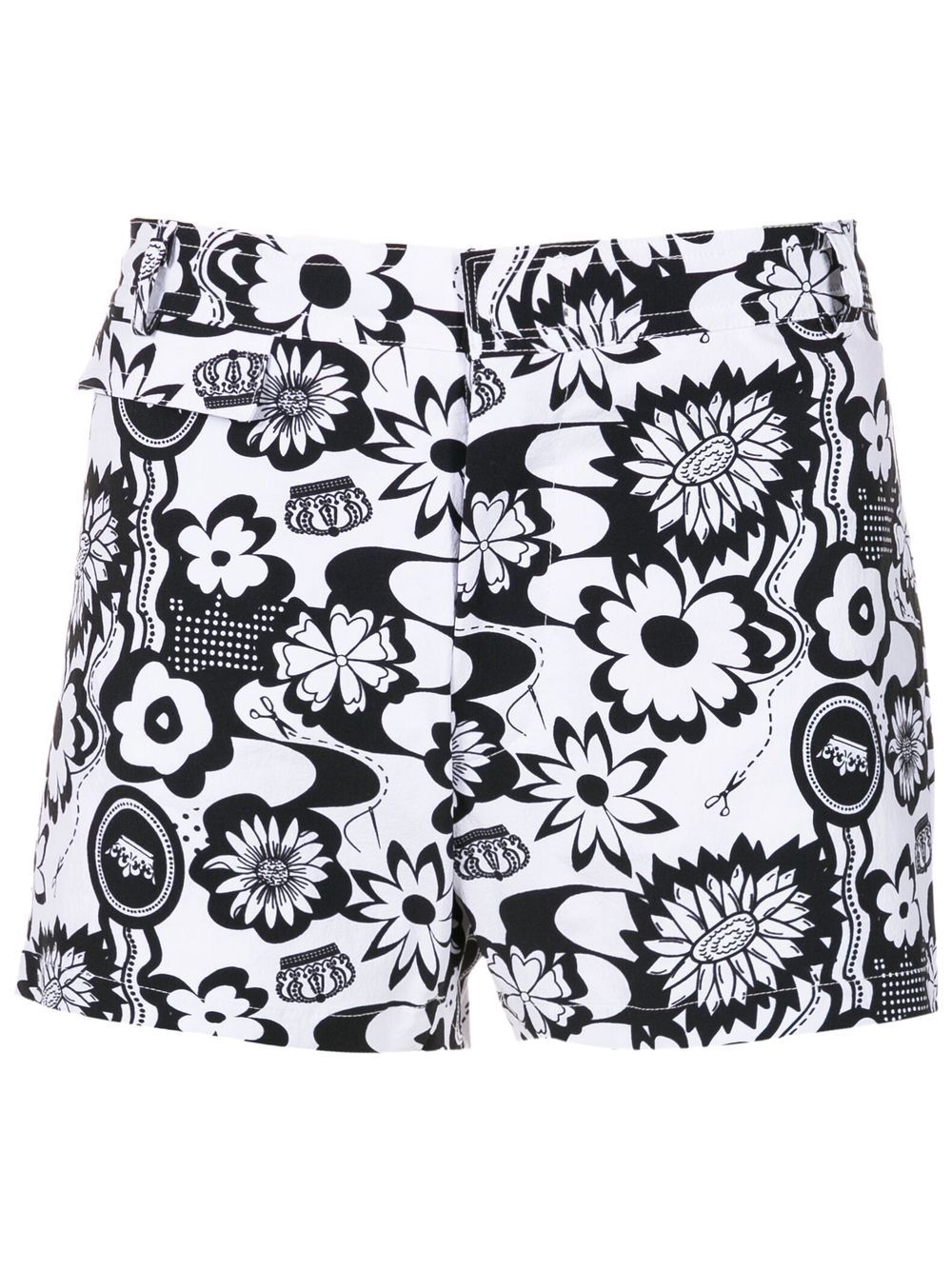 

Amir Slama graphic-print swim shorts - Black