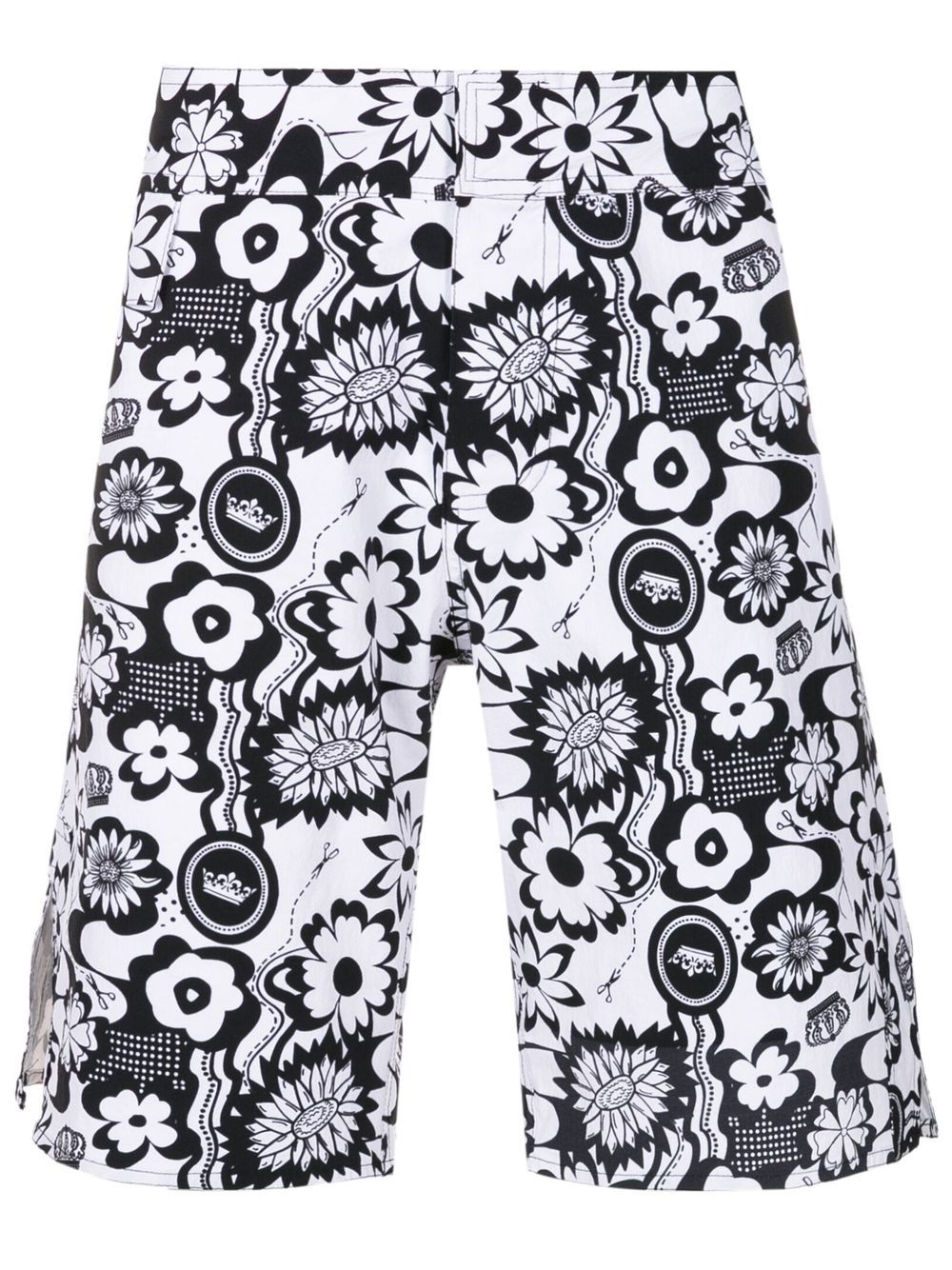 

Amir Slama graphic-print bermuda shorts - Black