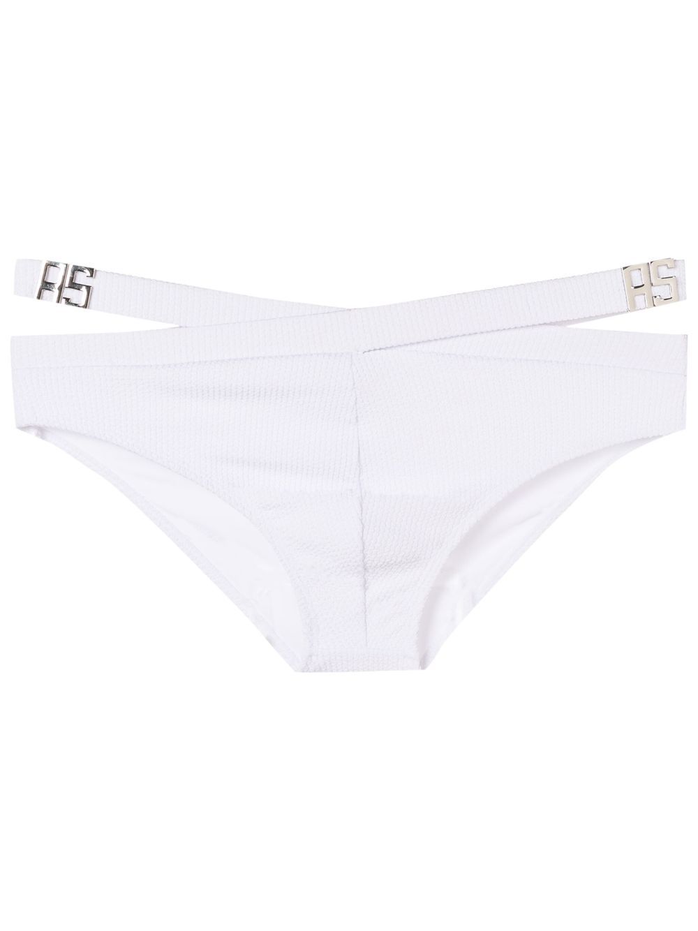 

Amir Slama cut-out logo swimming trunks - White