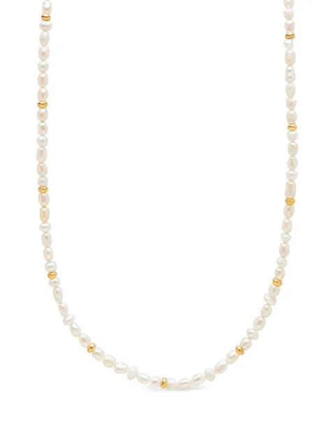 Nialaya Jewelry mini pearl choker necklace