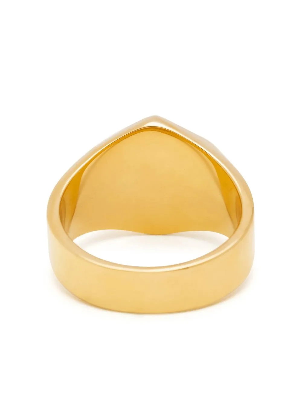 Nialaya Jewelry Hexagon-shaped Matte-stone Ring In Gold