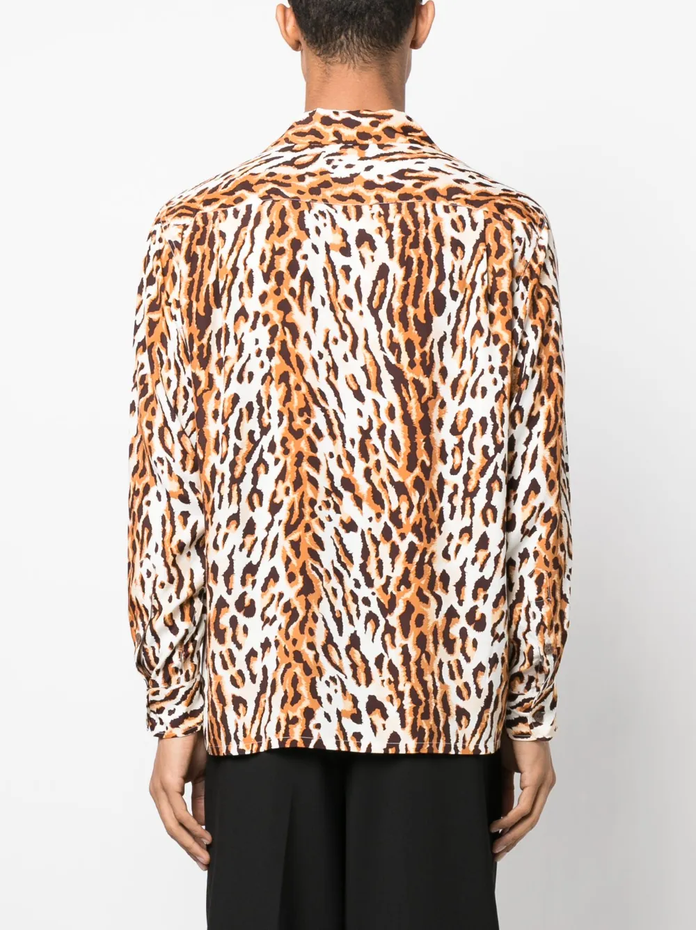 WACKO MARIA leopard-print long-sleeved Shirt - Farfetch