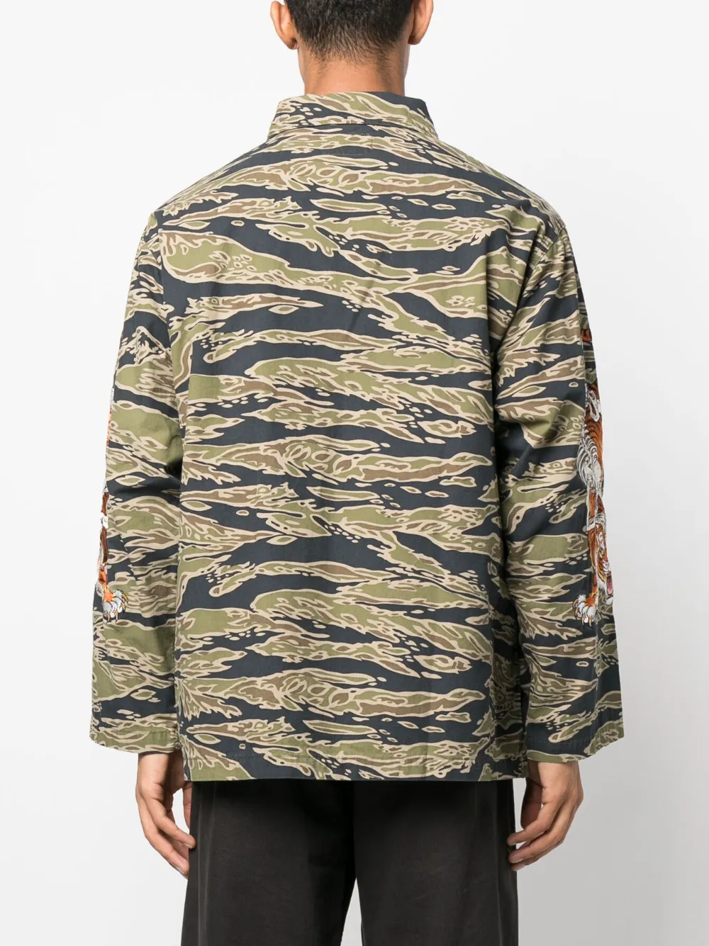 Wacko Maria Green Tim Lehi Tigercamo Cotton Shirt Jacket | ModeSens