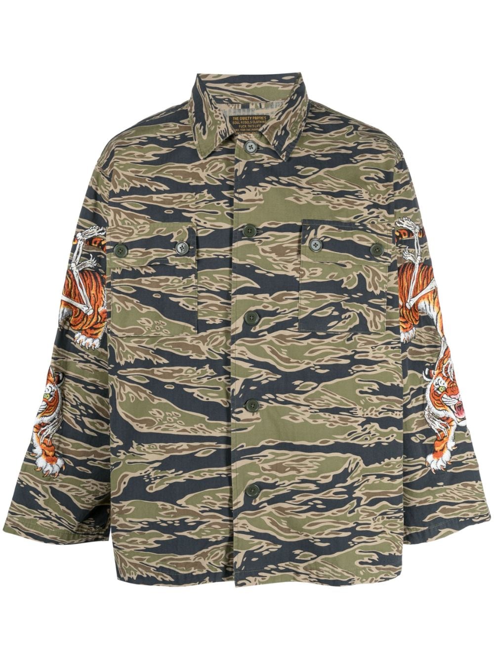 WACKO MARIA tiger-jacquard Bomber Jacket - Farfetch