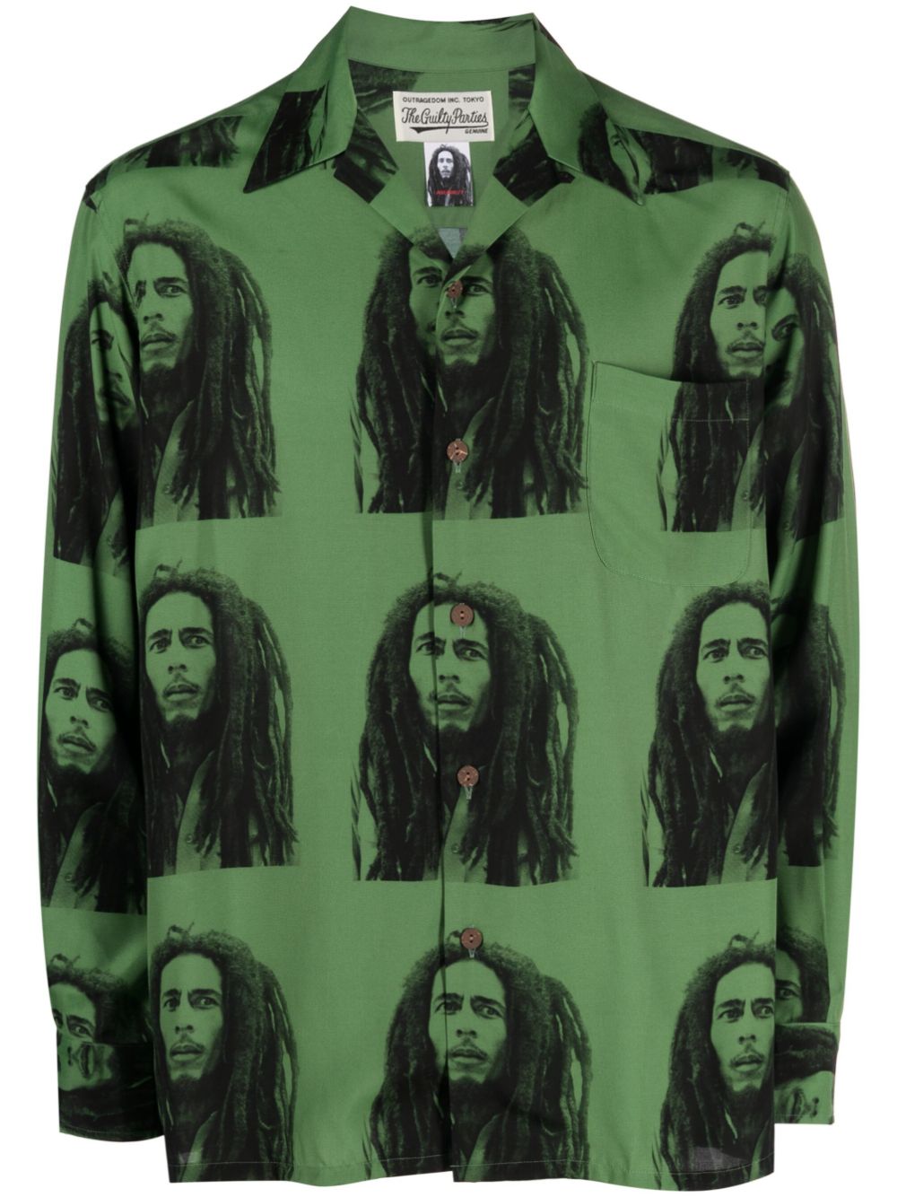 WACKO MARIA Bob Marley long-sleeve Shirt - Farfetch