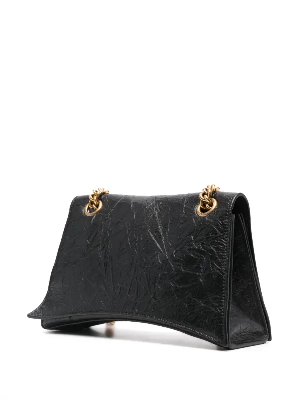 ショルダーバッグ・ポシェット Balenciaga Black Leather Small Crush Shoulder Bag Balenciaga Black Leather Small Crush Shoulder Bag | italist