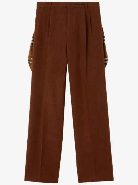Burberry pleated wide-leg trousers