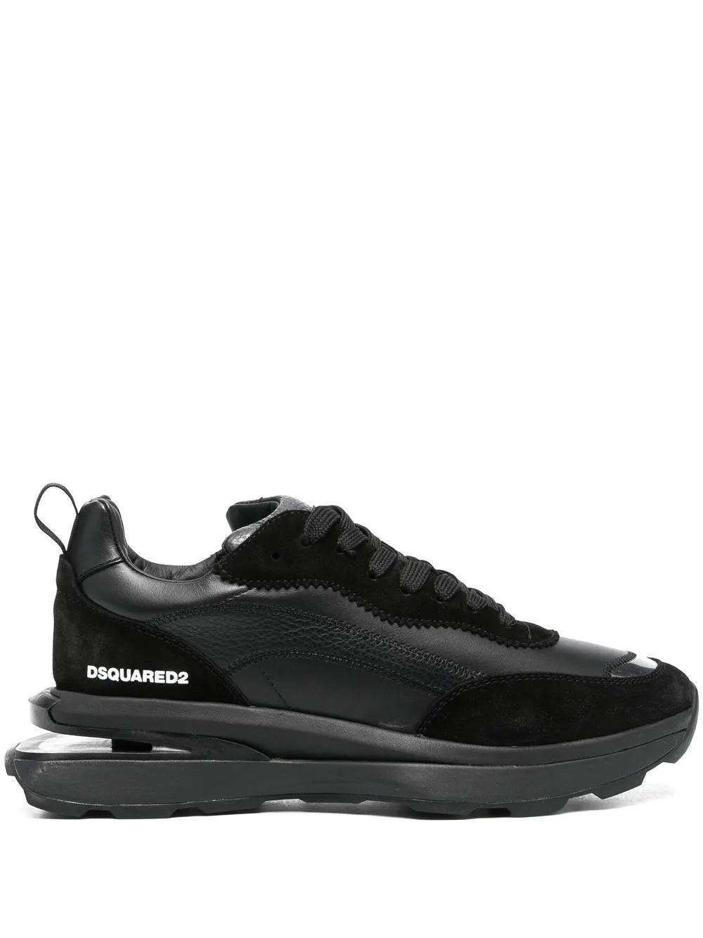 

Dsquared2 tenis bajos con logo estampado - Negro