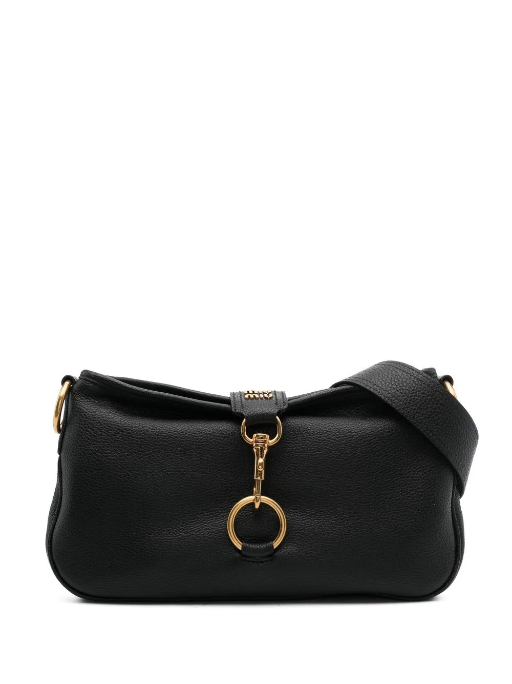 

Miu Miu logo-plaque leather tote bag - Black
